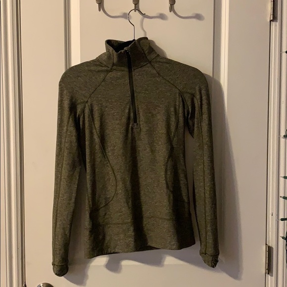 Green lululemon quarter-zip pullover - Picture 1 of 3